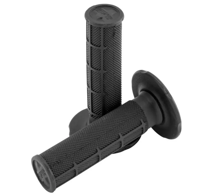 ProTaper Single Density Half-Waffle MX Grips, Soft Black