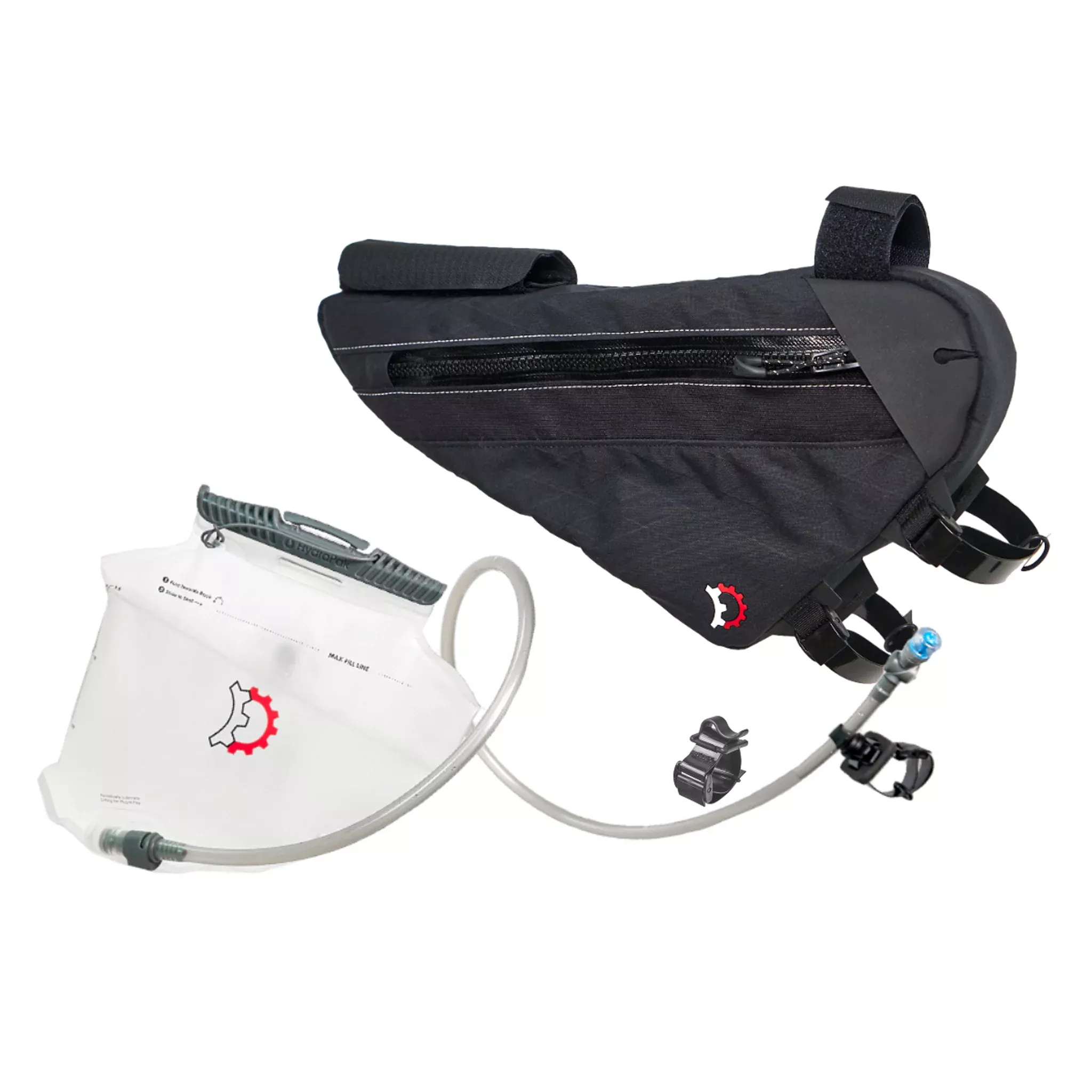 Revelate Designs Sandur Frame Bag Hydration Bundle Large Blk