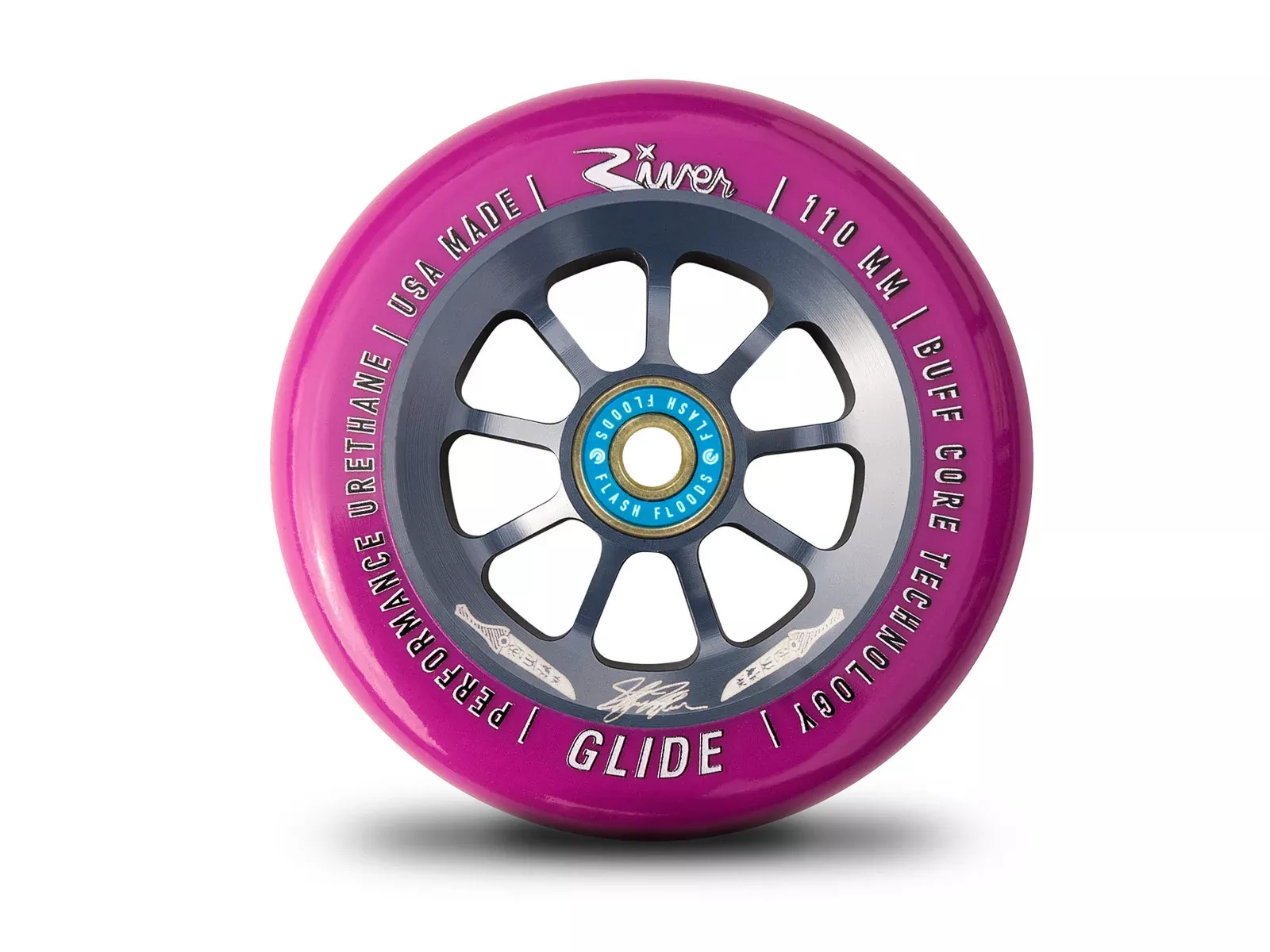 River Glide Wheels - PAIR, 110mm, Stefan Hefner- Pearl Dagger