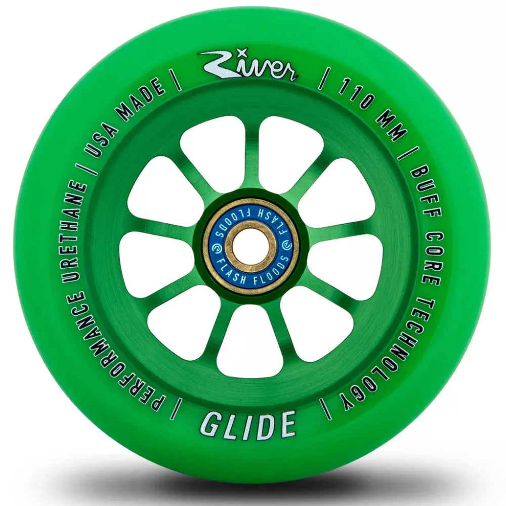 River Glides Emerald 110mm (PAIR) - Scooter Wheels