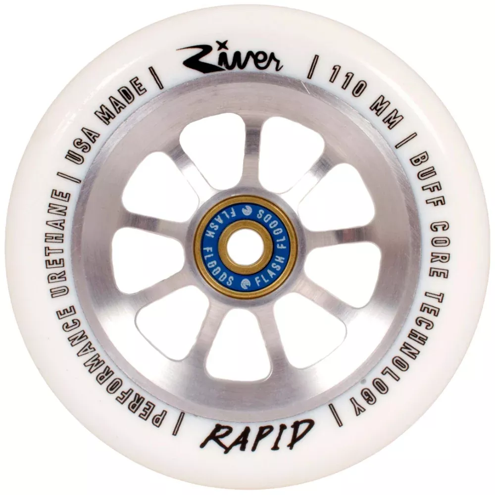 River Rapids Natural Blizzard 110mm (PAIR) - Scooter Wheels