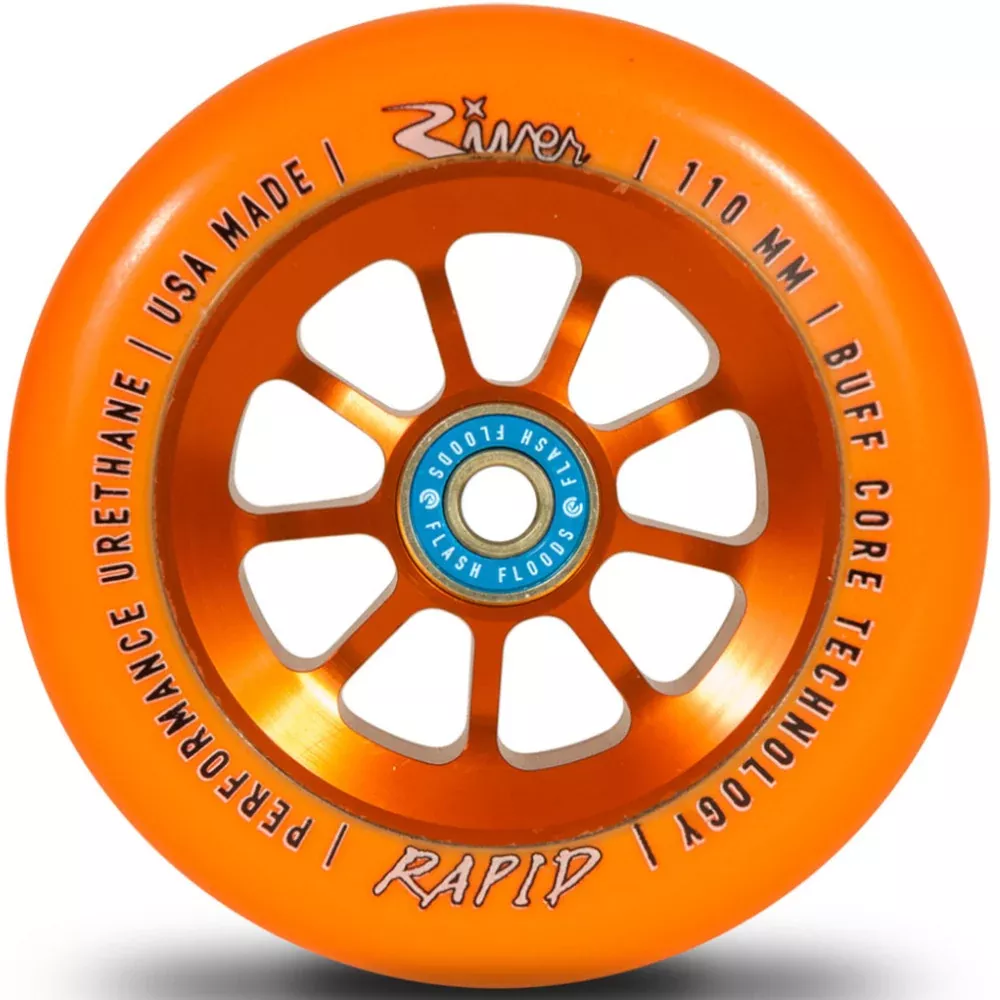 River Rapids Natural Sunset Orange 110mm - Scooter Wheels