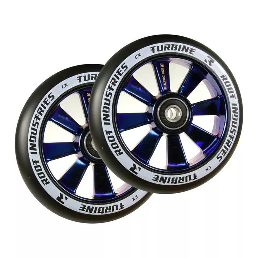 Root Industries Turbine 110mm Black PU (PAIR) - Scooter Wheels