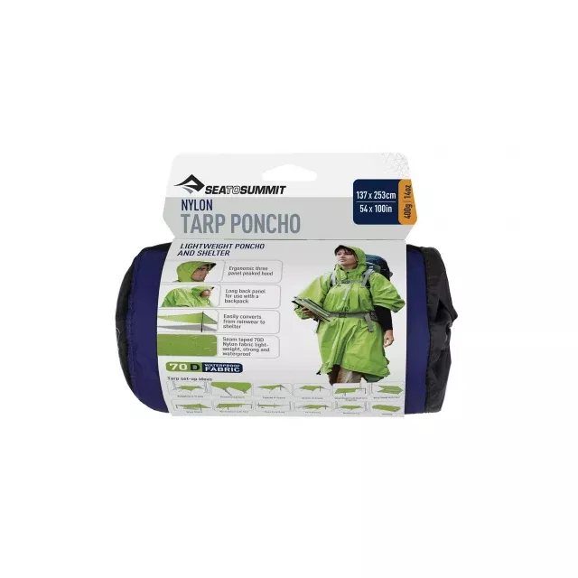Sea to Summit Nylon Tarp/Poncho, Blue