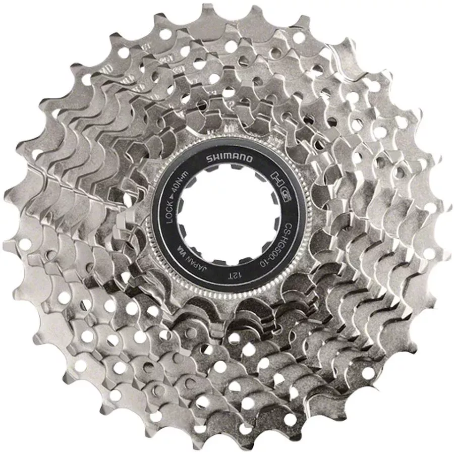 Shimano CS-HG500 Cassette - 10-Speed, 11-25t, Silver