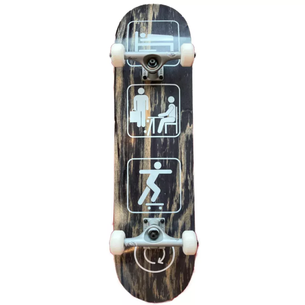Sleep Work Skate Repeat 8.125 - Skateboard Complete