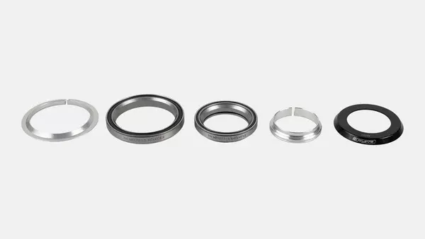 Specialized Complete Headset, Integrated, 1-1/8" UPPER, 1.5" LOWER, 45X45 DEG, 46MM TOP COVER (H2294), W/ SPLIT CROWN RACE (NO.8B/1.5/S)