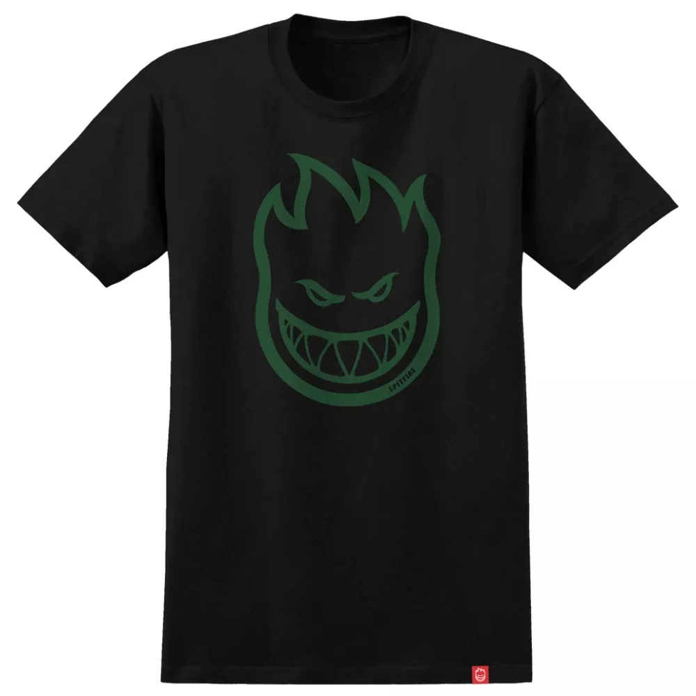 Spitfire Bighead Black / Dark Green T-Shirt