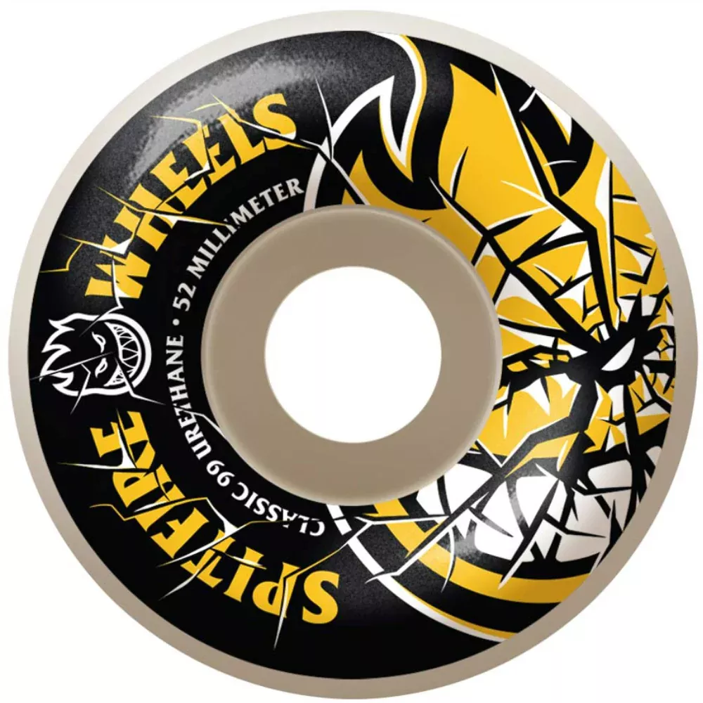 Spitfire Classic Shattered Bighead White 52mm - Skateboard Wheels