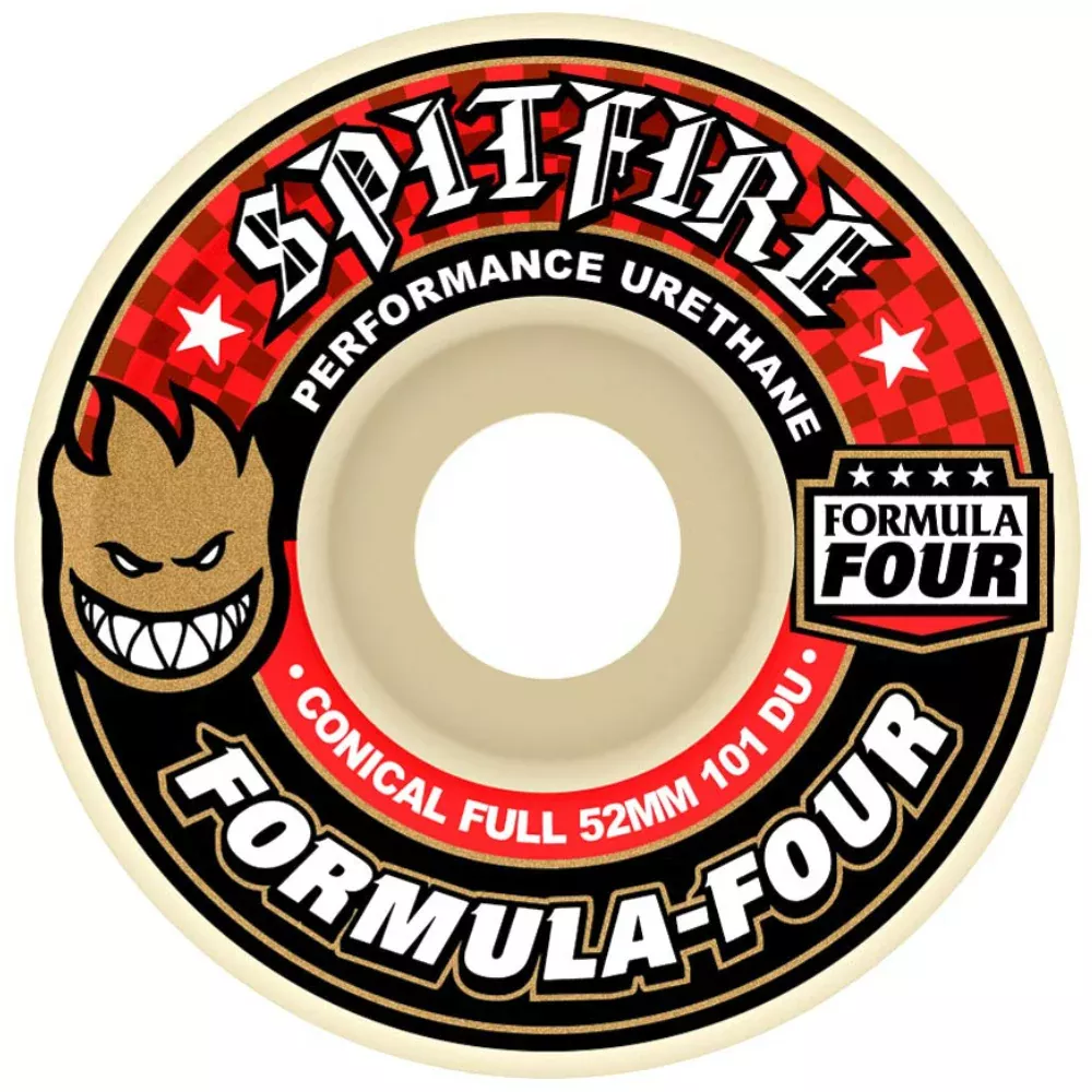 Spitfire Conical Full Formula Four 101D 52mm - Skateboard Wheels