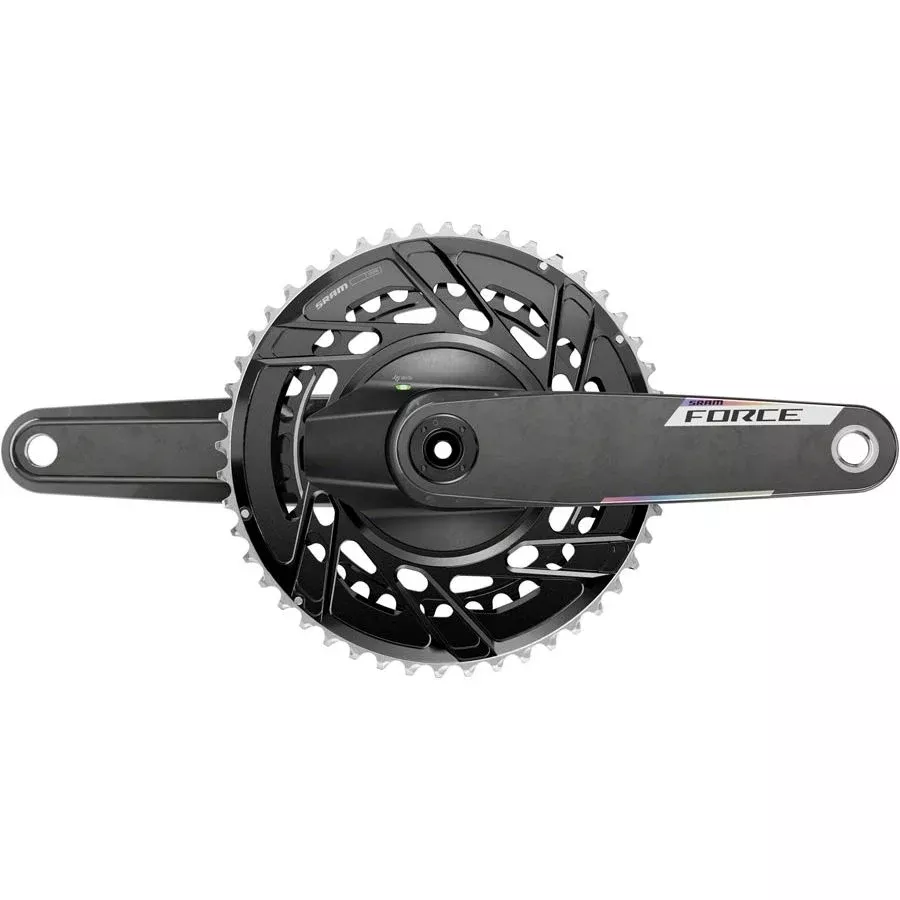 SRAM Force AXS Power Meter Crankset - 12-Speed Thread Mount 8-Bolt PM Spider DUB Spindle Carbon E1