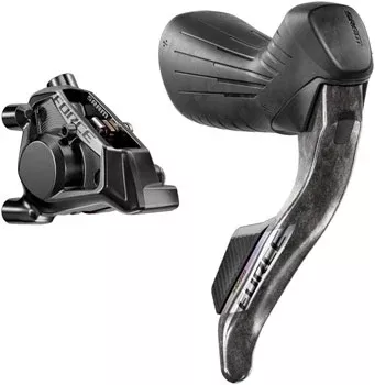 SRAM Force eTap AXS HRD Shift/Brake Lever and Hydraulic Disc Caliper - Right/Rear, Flat Mount 20mm Offset, 1800mm Hose, Black, D1