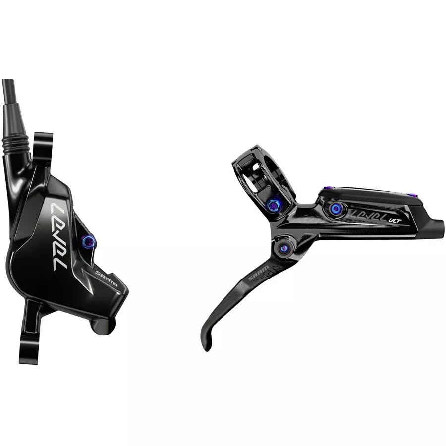 SRAM Level Ultimate Disc Brake Lever - Front Hydraulic Post Mount BLK Rainbow Hardware B1