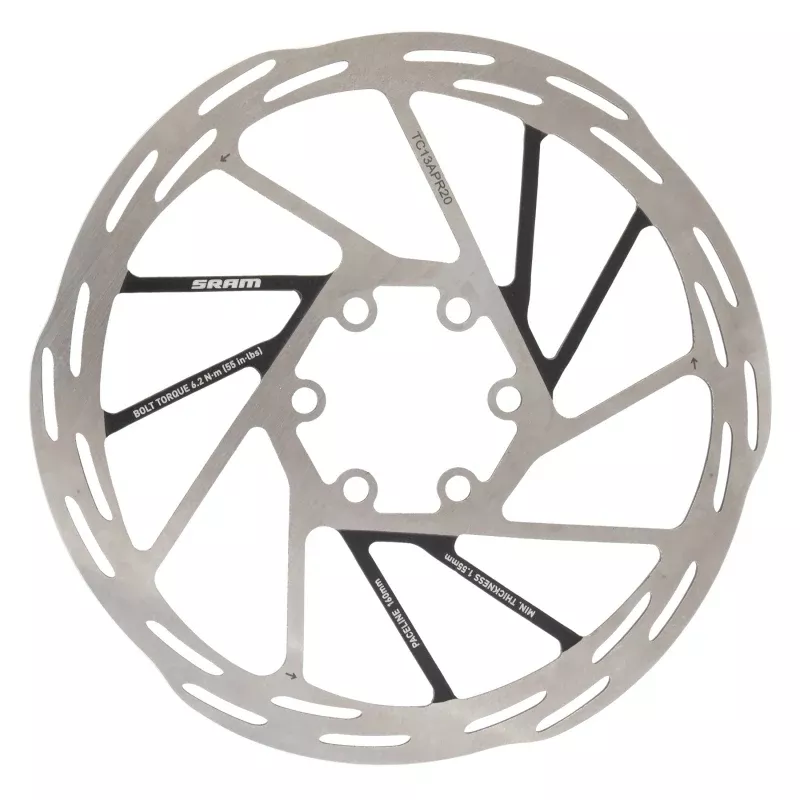 SRAM Paceline Disc Brake Rotor - 160mm 6-Bolt Silver/Black