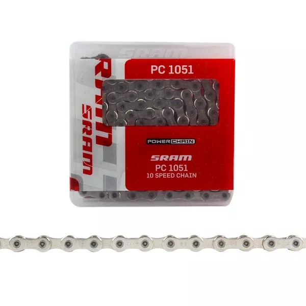 SRAM PC-1051 Chain - 10-Speed 114 Links Silver
