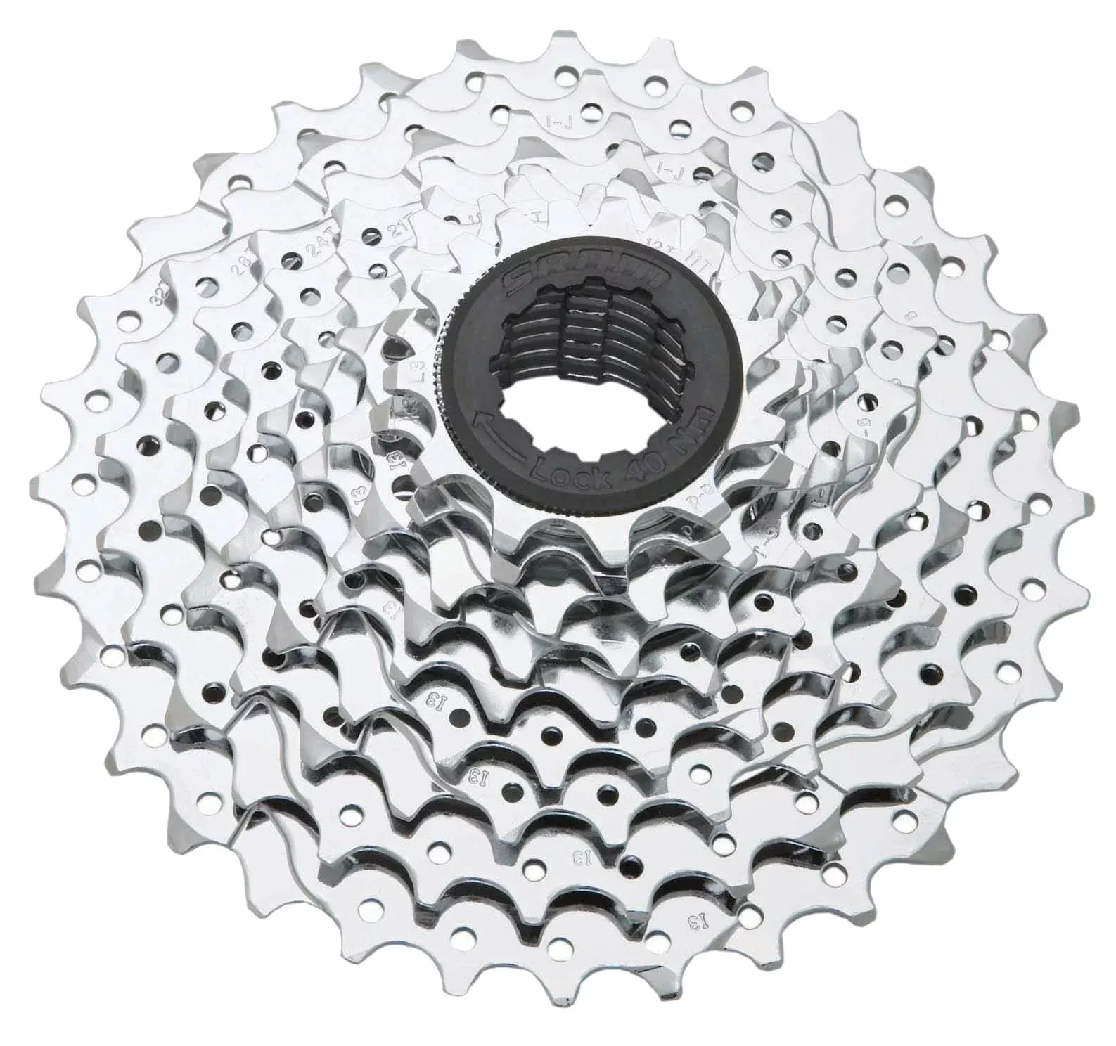 SRAM PG-950 Cassette - 9 Speed, 12-26t, Silver