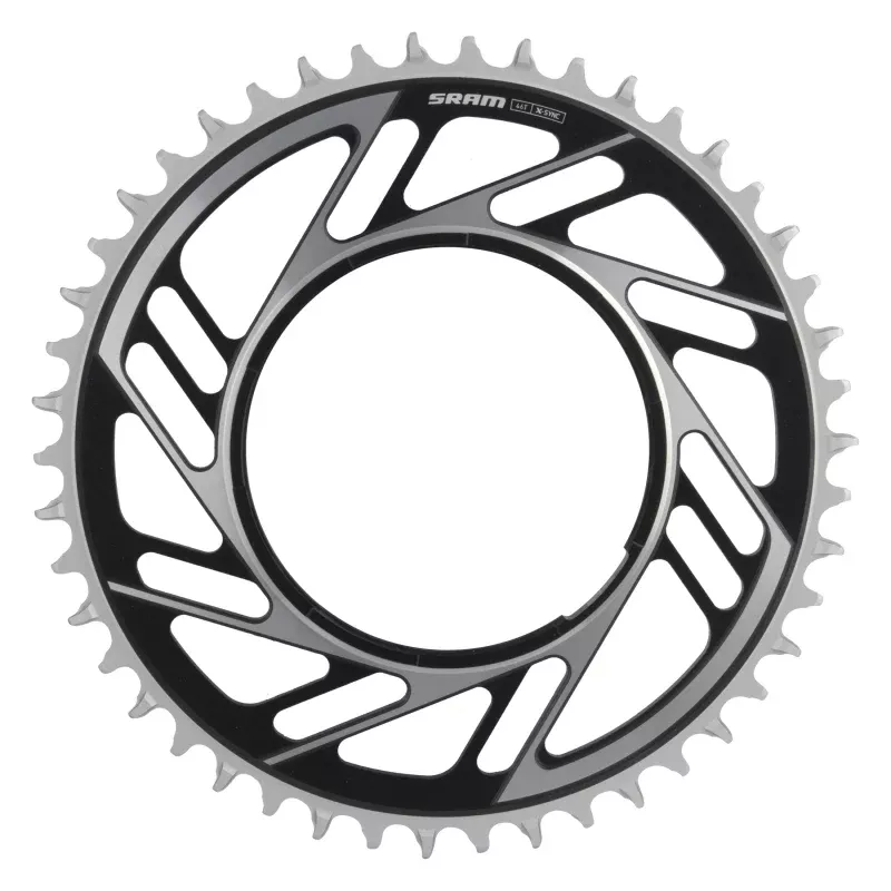 SRAM RED XPLR X-Sync Thread Mount Chainring -46t 12/13-Speed Thread Mount For RED XPLR AXS PM Spider 6.5mm Offset BLK/Silver E1
