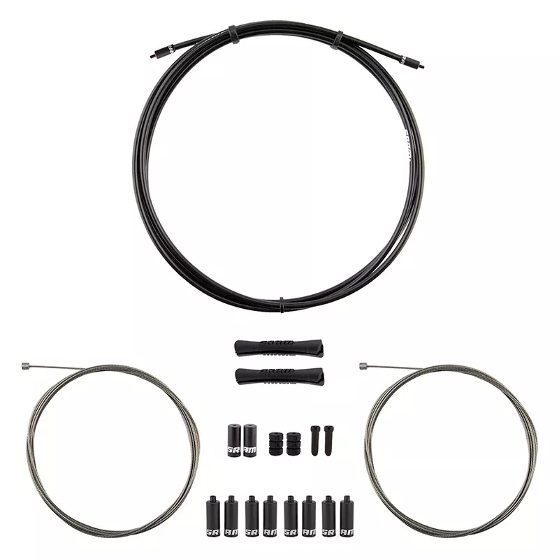 SRAM SlickWire Shift Cable Housing Kit - Road/MTB 4mm Nylon Braided BLK