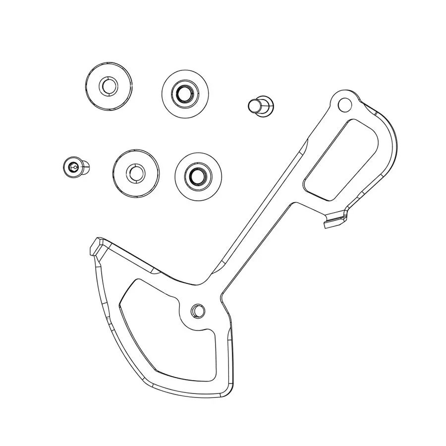SRAM SX/NX Eagle and GX Eagle AXS Rear Derailleur Inner Cage with Screws