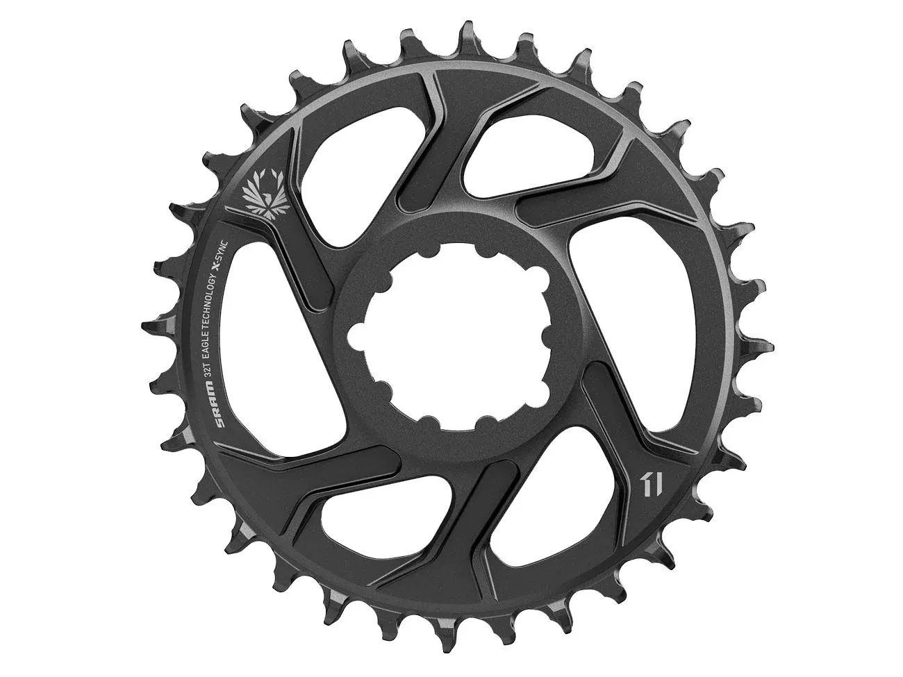 SRAM X-Sync 2 Eagle Direct Mount Chainring - 32 Tooth, 3mm Boost Offset, 12-Speed, Black