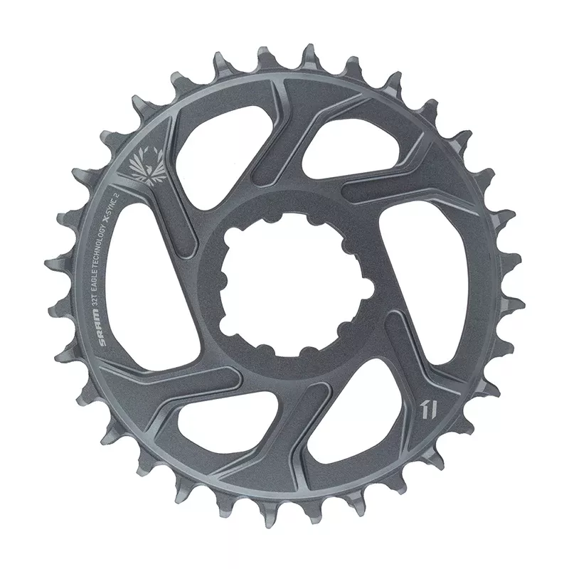 SRAM X-Sync 2 Eagle Direct Mount Chainring - 32 Tooth 3mm Boost Offset 12-Speed Polar Grey
