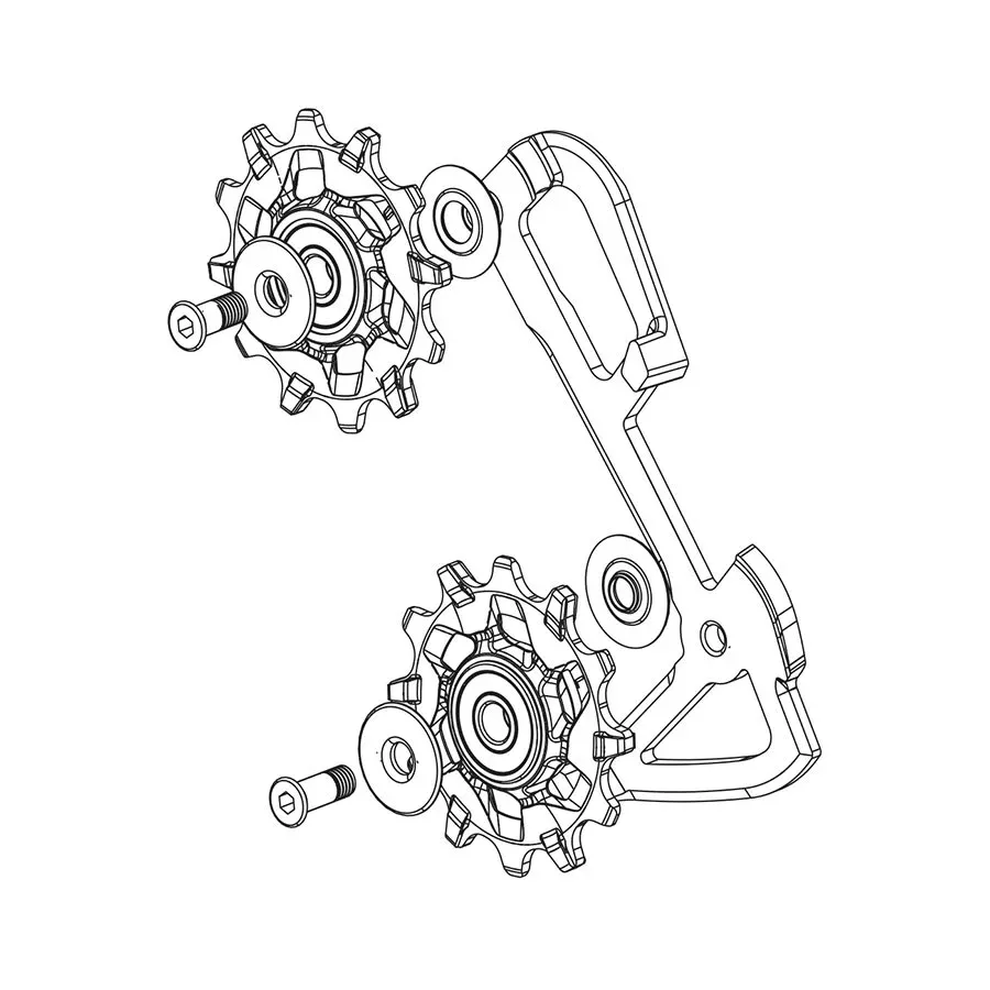 SRAM X01 11 Speed Rear Derailleur Inner Cage/Pulley Kit