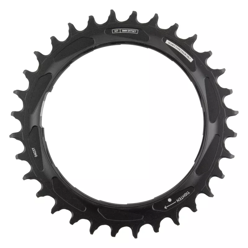 SRAM XX SL Eagle T-Type Thread Mount Chainring - 32t 12-Speed Thread MountFor XX SL PM Spider 3mm Offset Aluminum BLK/Silver