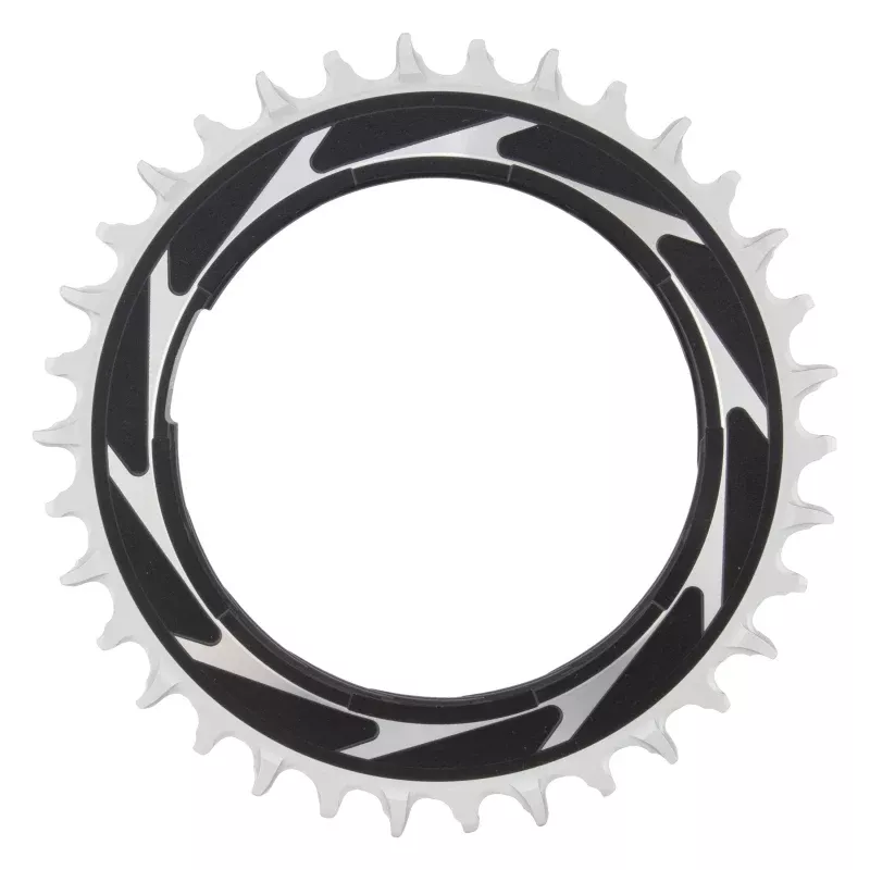 SRAM XX SL Eagle T-Type Thread Mount Chainring - 34t 12-Speed Thread MountFor XX SL PM Spider 0mm Offset Aluminum BLK/Silver