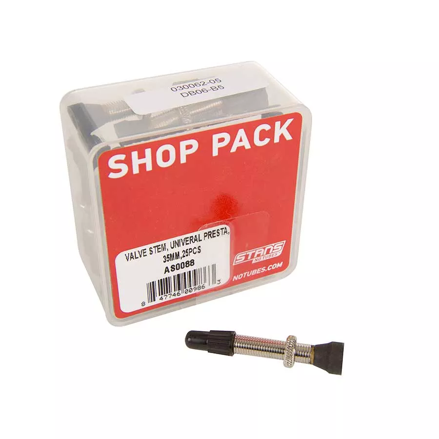 Stan's Tubeless Universal Valve Stems - Brass 35mm 25-pack