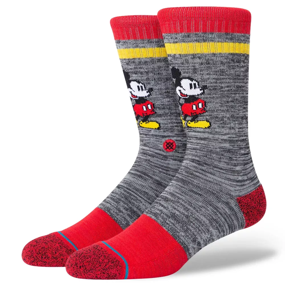 Stance Disney Vintage Mickey Red Grey 2020 Crew - Socks