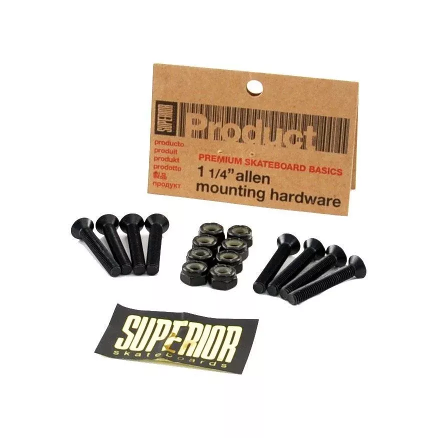 Superior Skateboard Mounting Hardware Pack