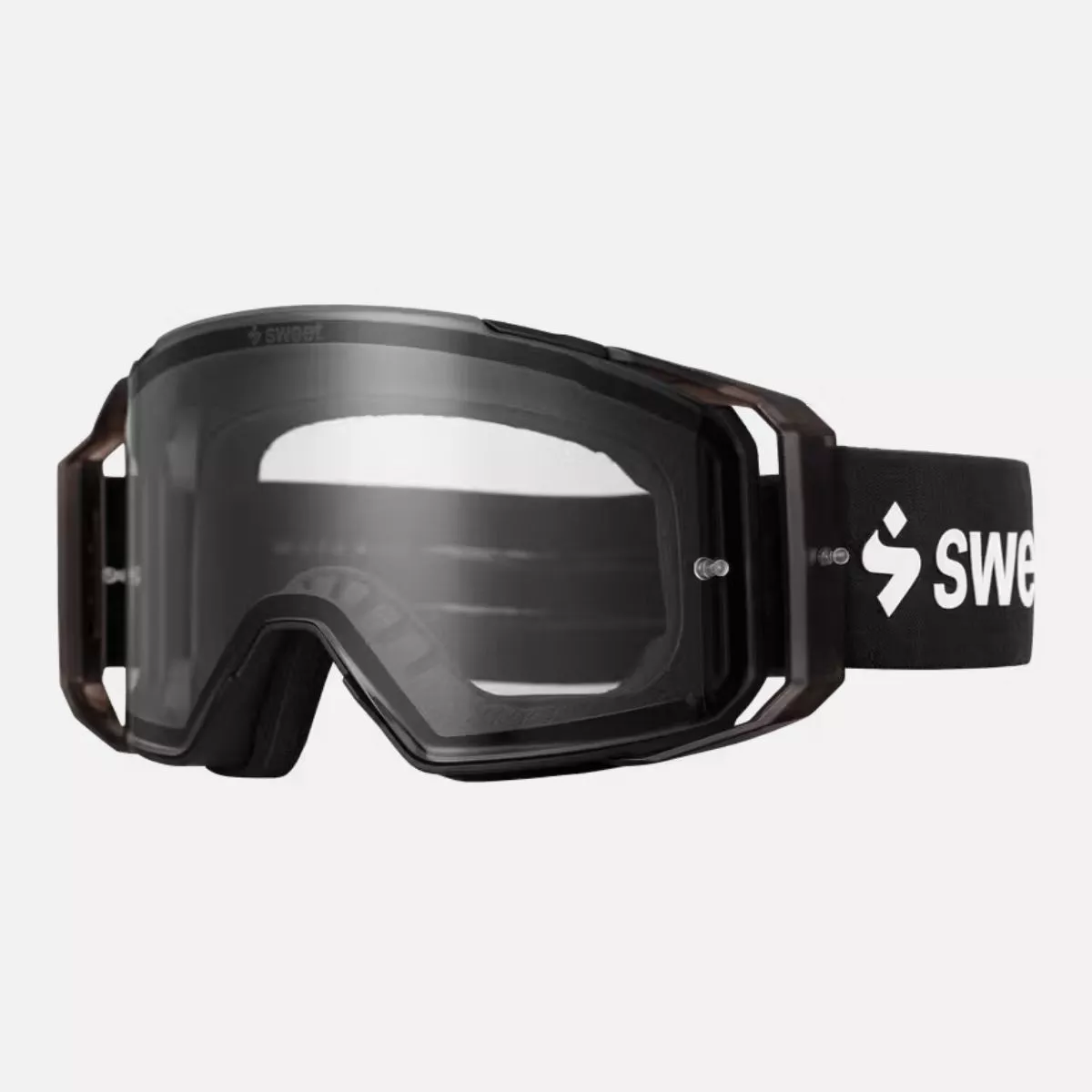 SWEET PROTECTION – Deckard MTB Goggles – OS – Clear/Matte Crystal Black/Black