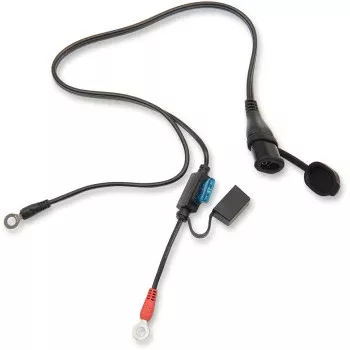 Tecmate OptiMate SAE Permanent Battery Lead with 1/4" Eyelet Connectors