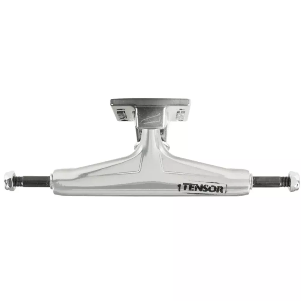 Tensor Alum Stencil Mirror Raw/Black Fade (PAIR) - Skateboard Trucks