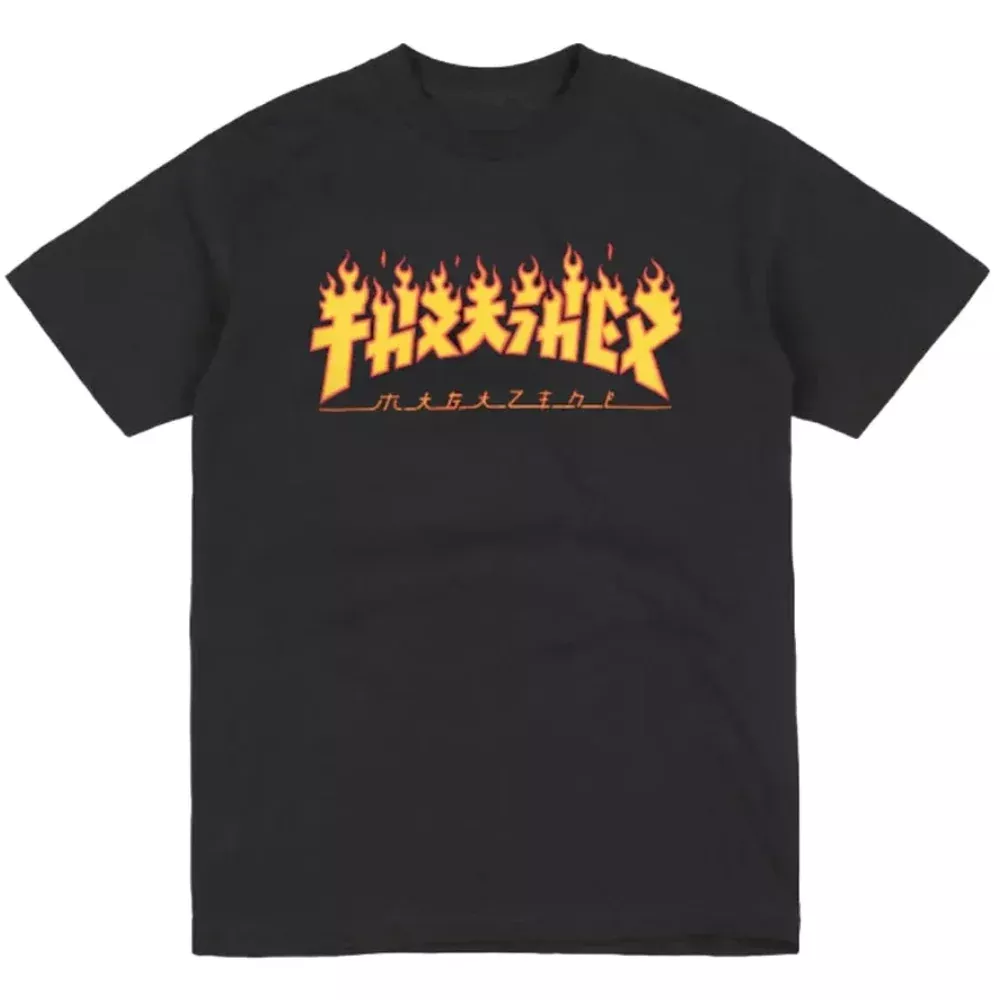 Thrasher Godzilla Flame Logo T-Shirt