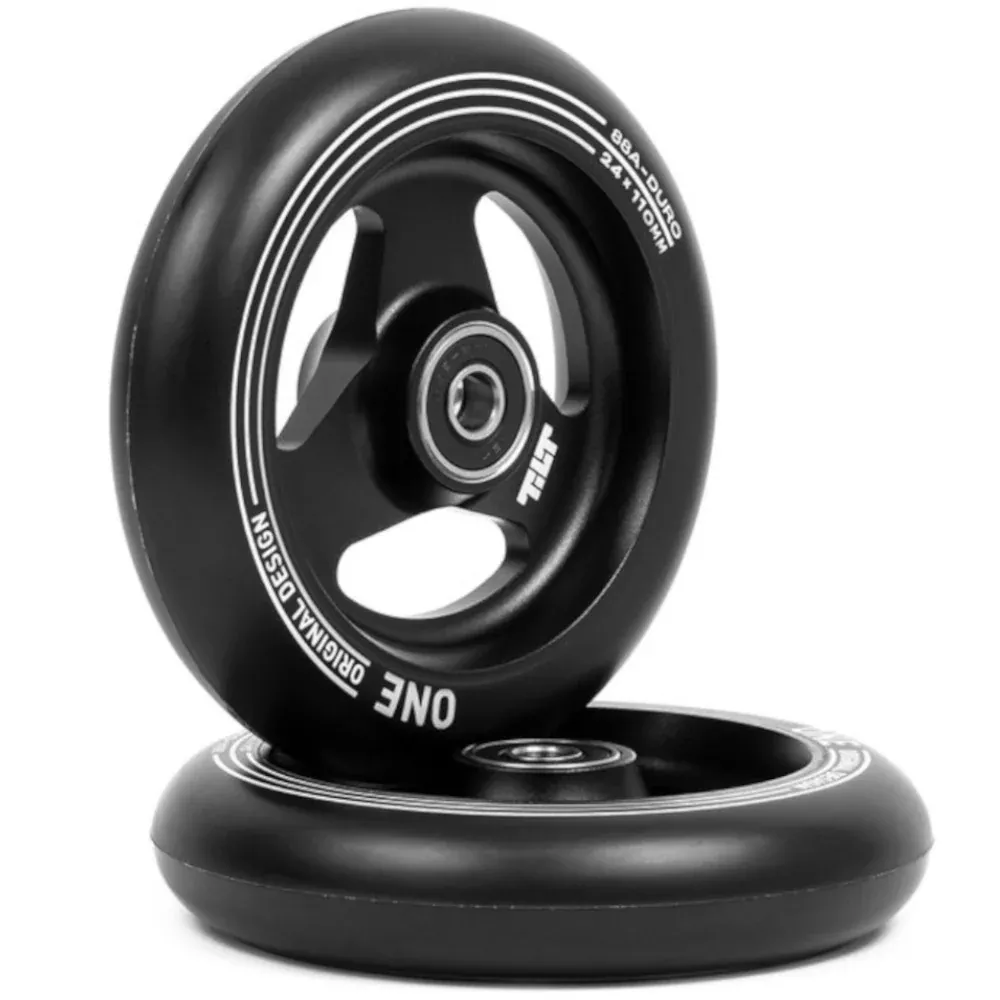 Tilt Stage 1 Black 110mm (PAIR) - Scooter Wheels