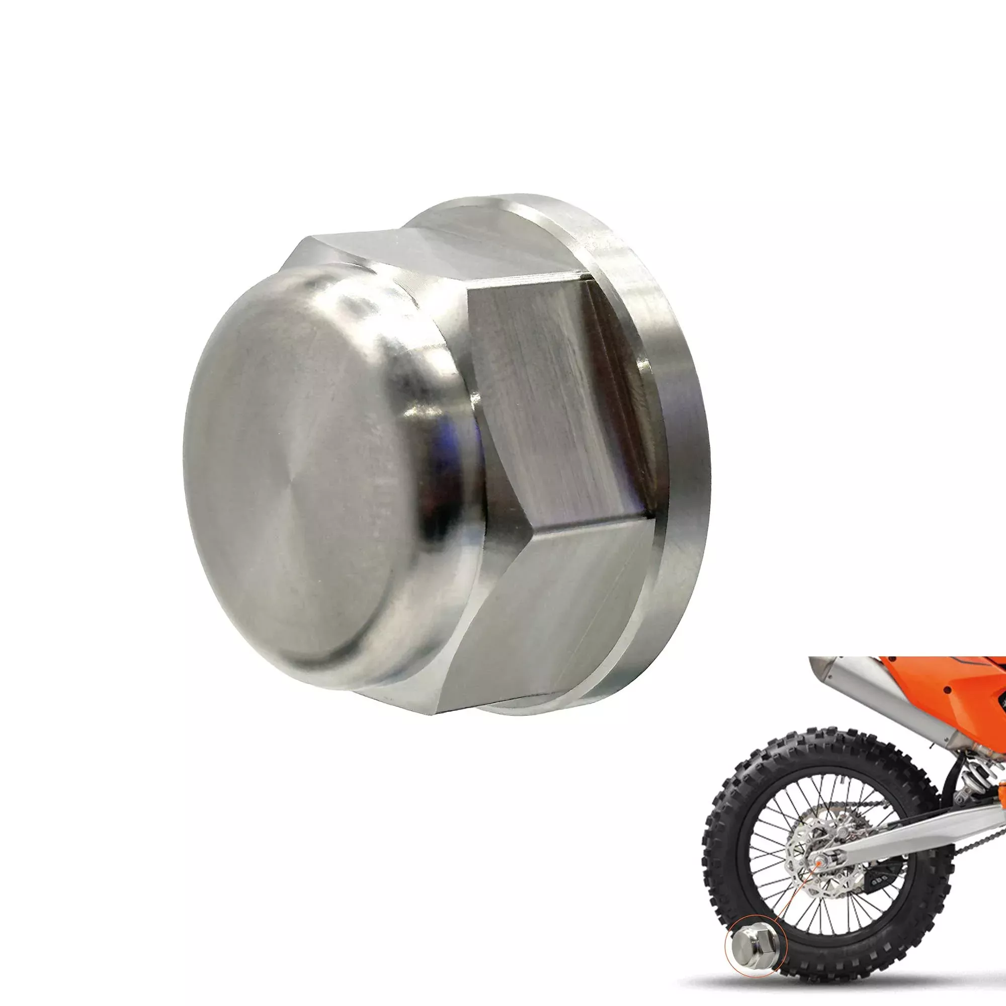 Titanium Rear Axle Nut for KTM & Husqvarna [M20x1.5]