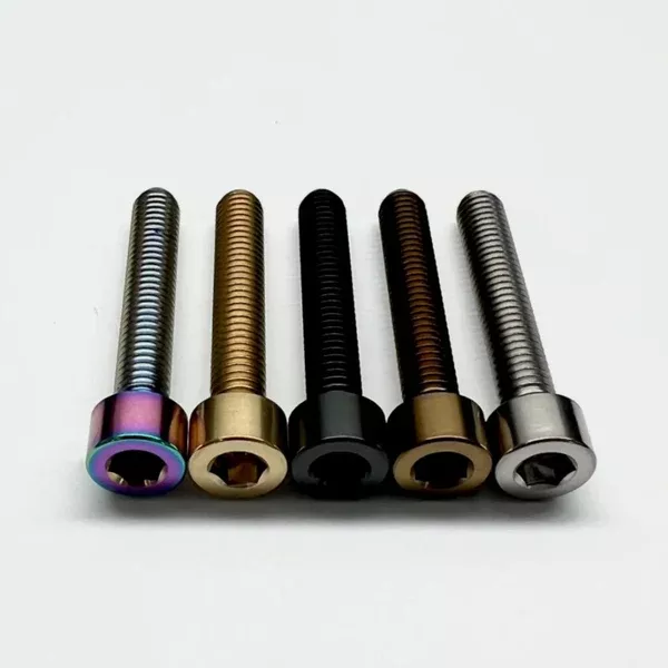 Top Cap Headset Titanium Bolt - Capped Head (M6x35mm)