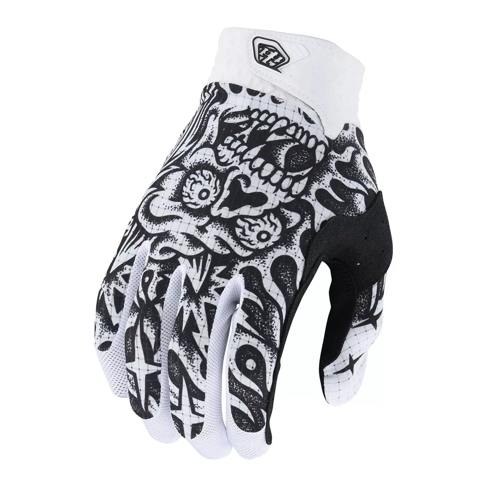Troy Lee Designs – Air Glove Skull Demon White / Black
