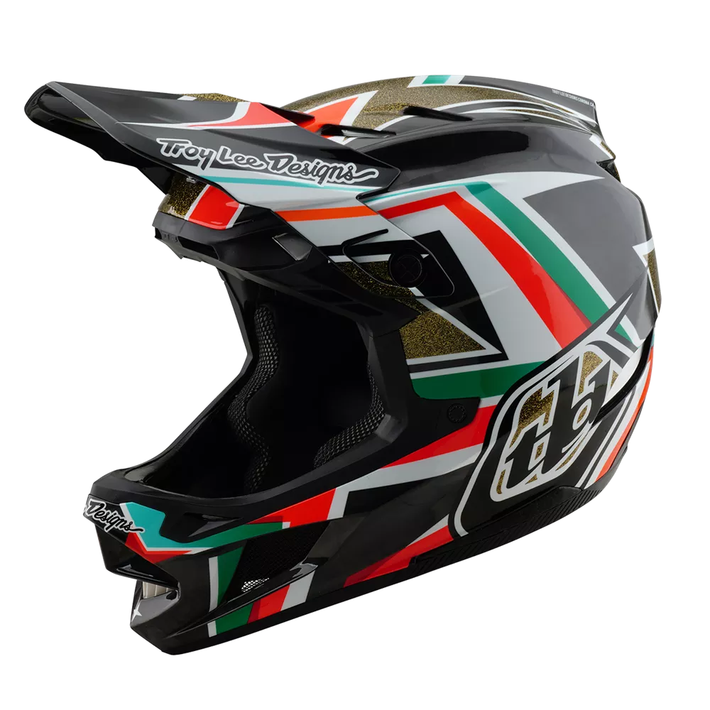 Troy Lee Designs – D4 AS Carbon Helmet Frames Black / Gold