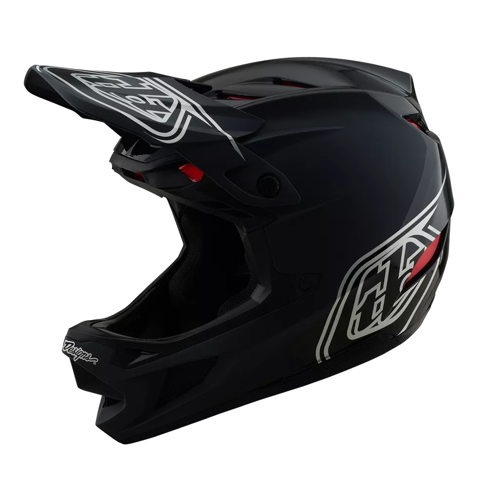 Troy Lee Designs – D4 AS Polyacrylite Helmet Shadow Black