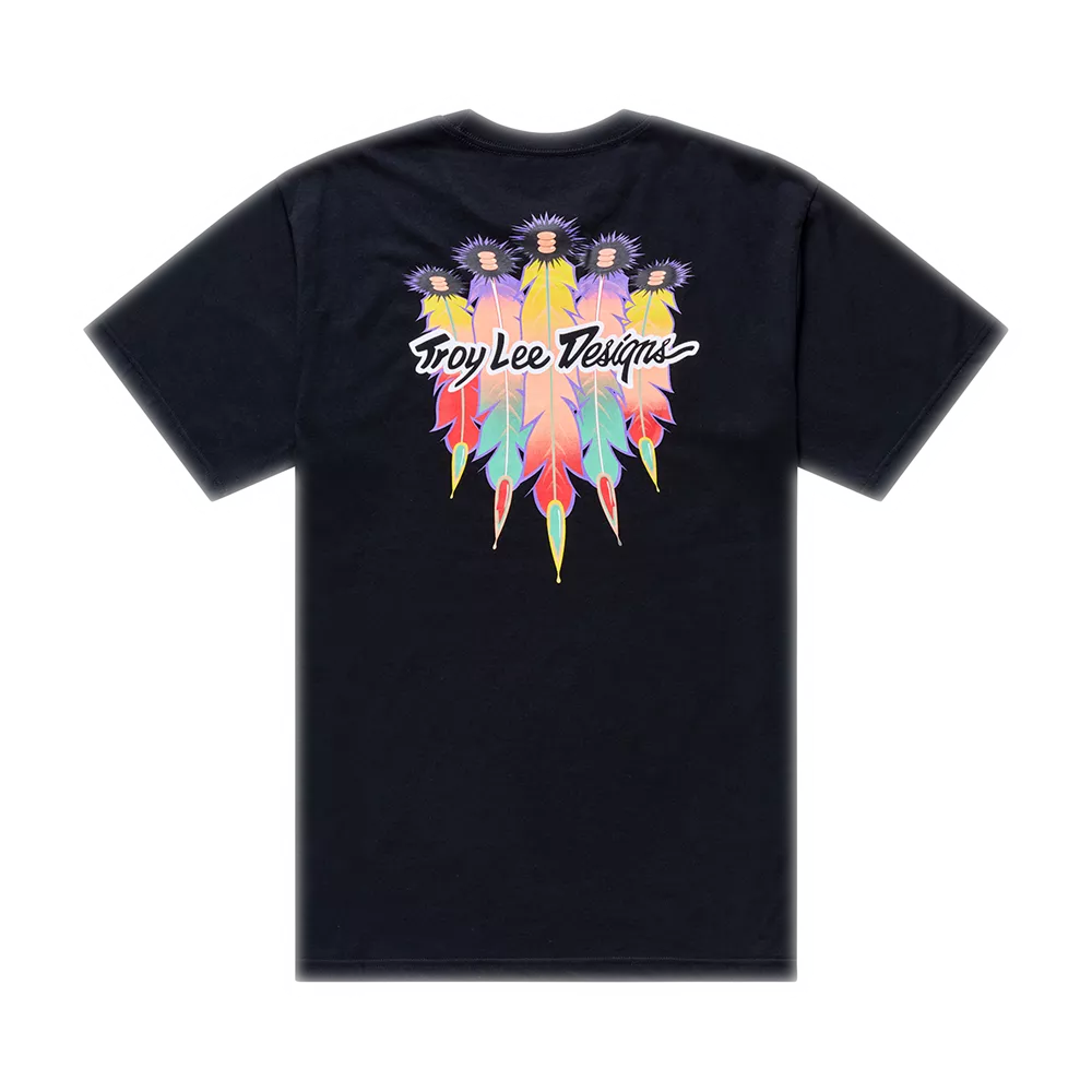 Troy Lee Designs – Feather Short Sleeve Tee Black / Black