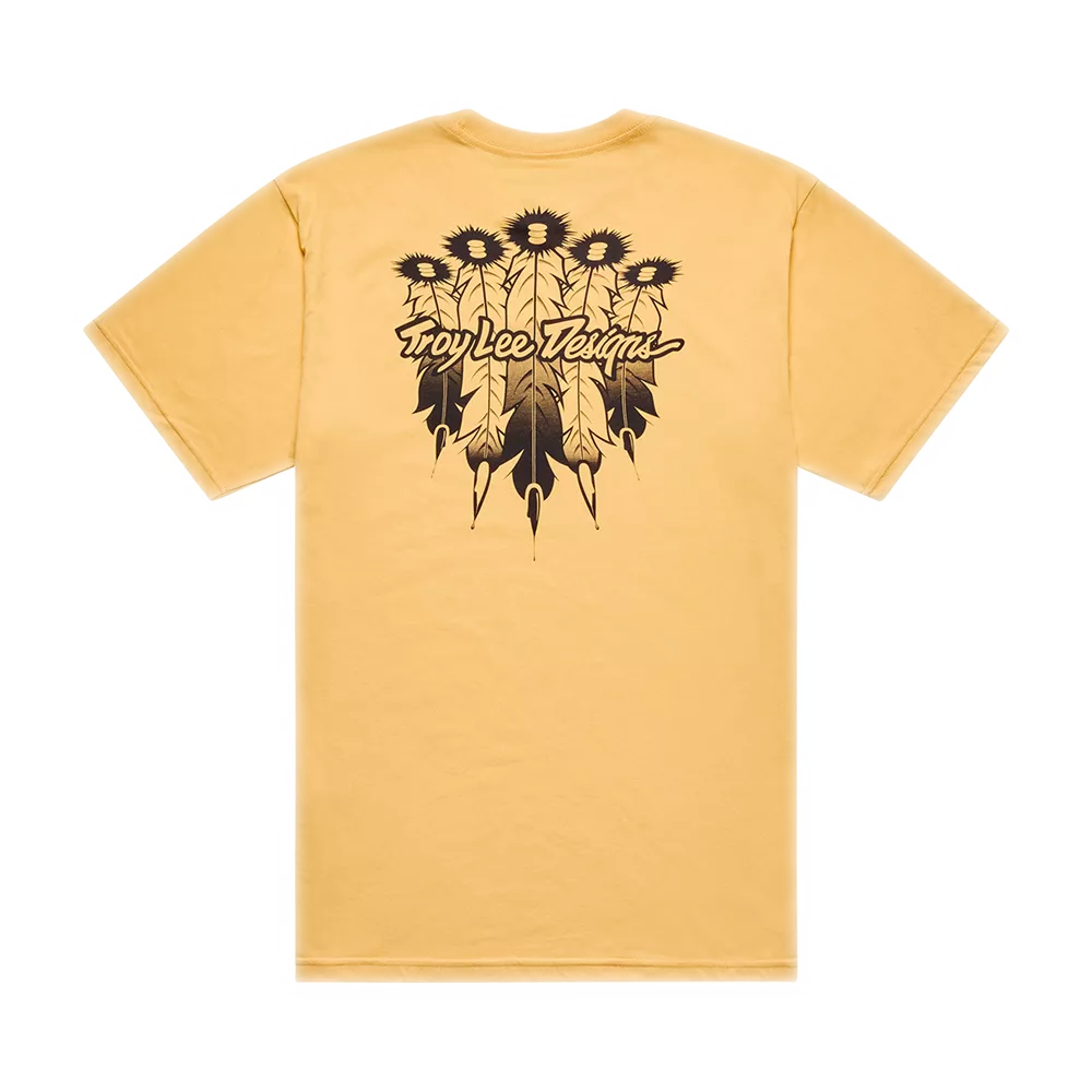 Troy Lee Designs – Feather Short Sleeve Tee Bleached Melon