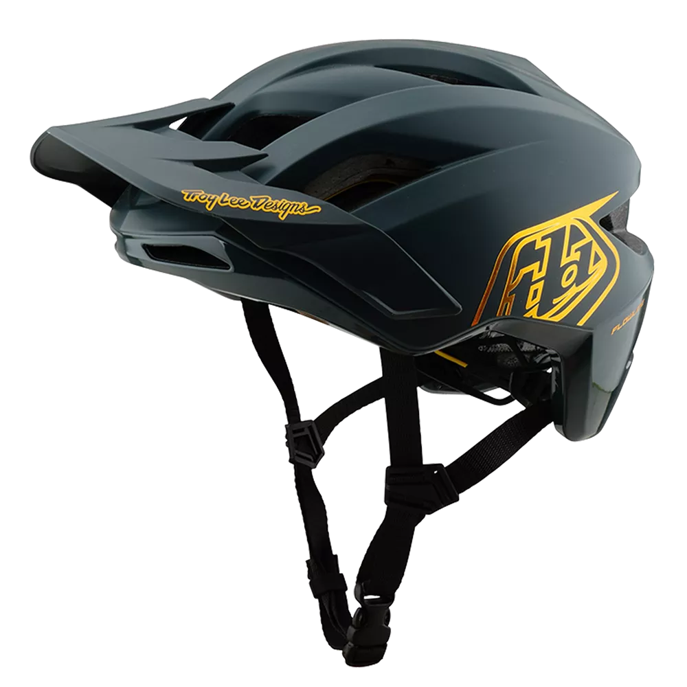 Troy Lee Designs – Flowline AS Helmet Point Gray / Gold