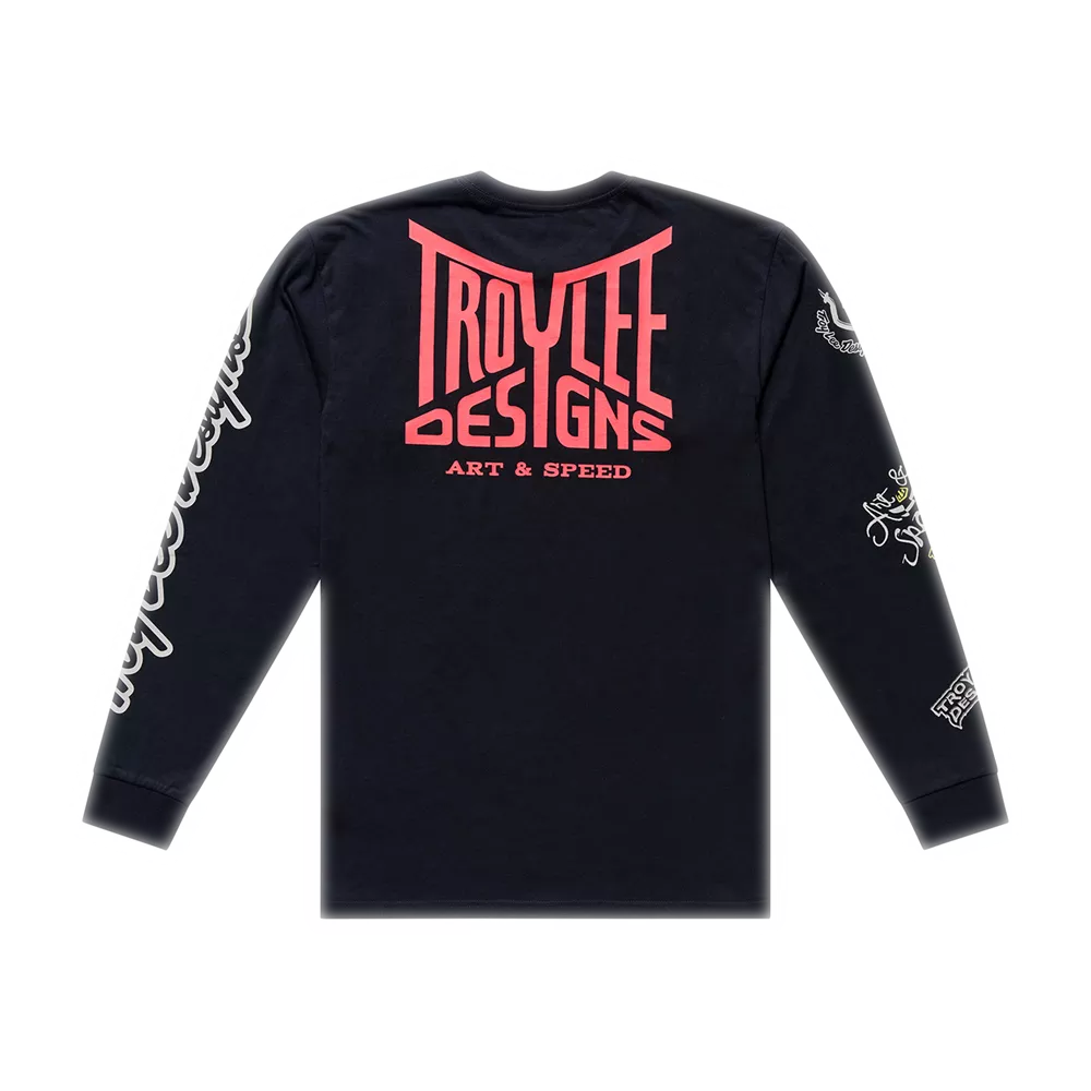 Troy Lee Designs – Handlebar Long Sleeve Tee Black