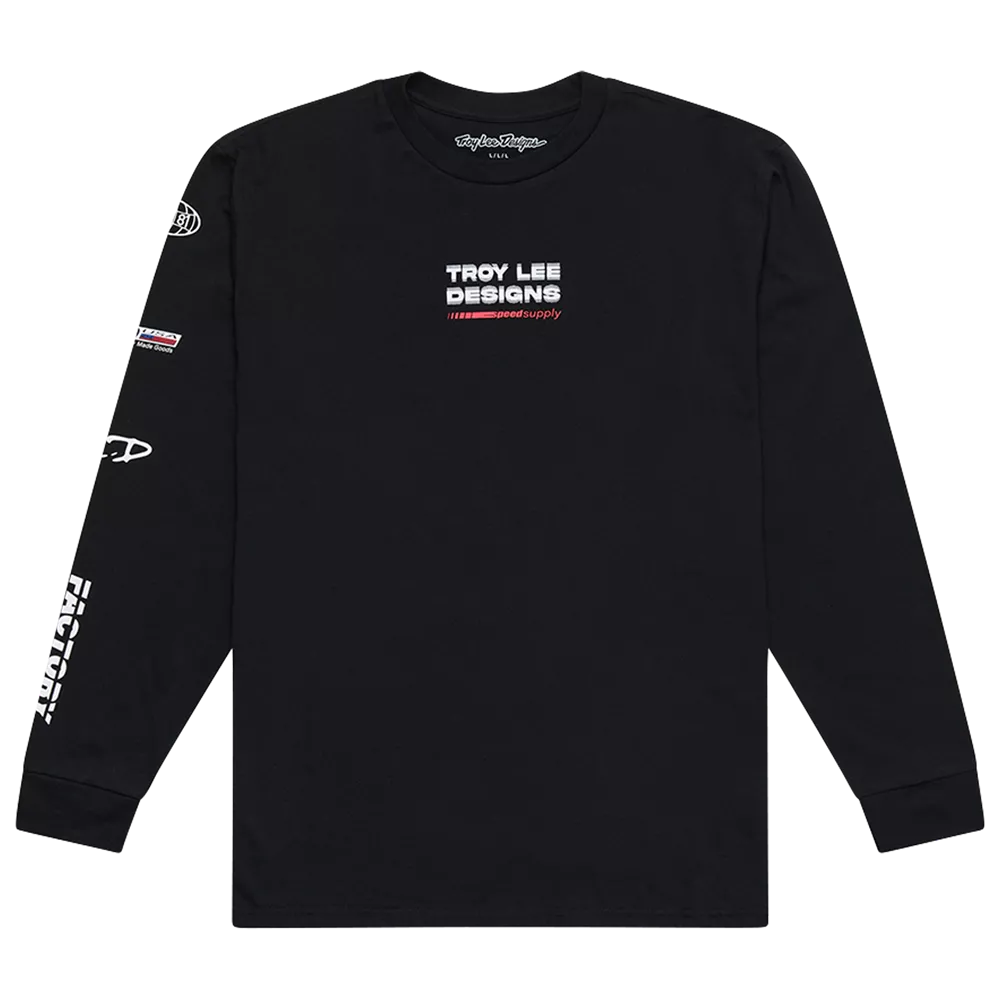 Troy Lee Designs – Long Sleeve Tee Factory Black
