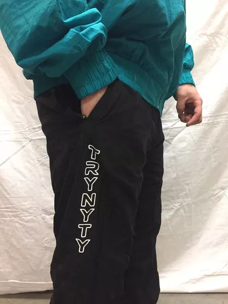 Trynyty Retro Track Pants - Black