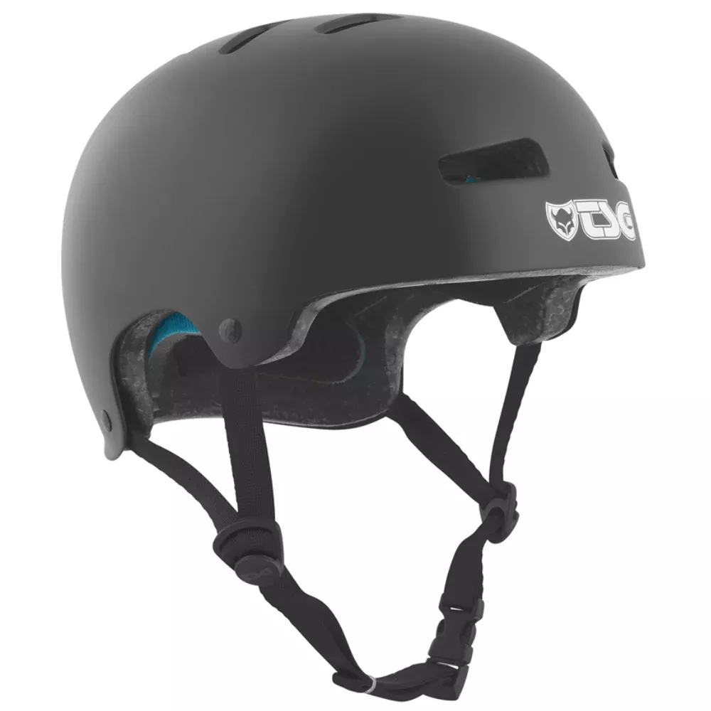 TSG Evolution Solid Color Satin Black (CERTIFIED) - Youth Helmet