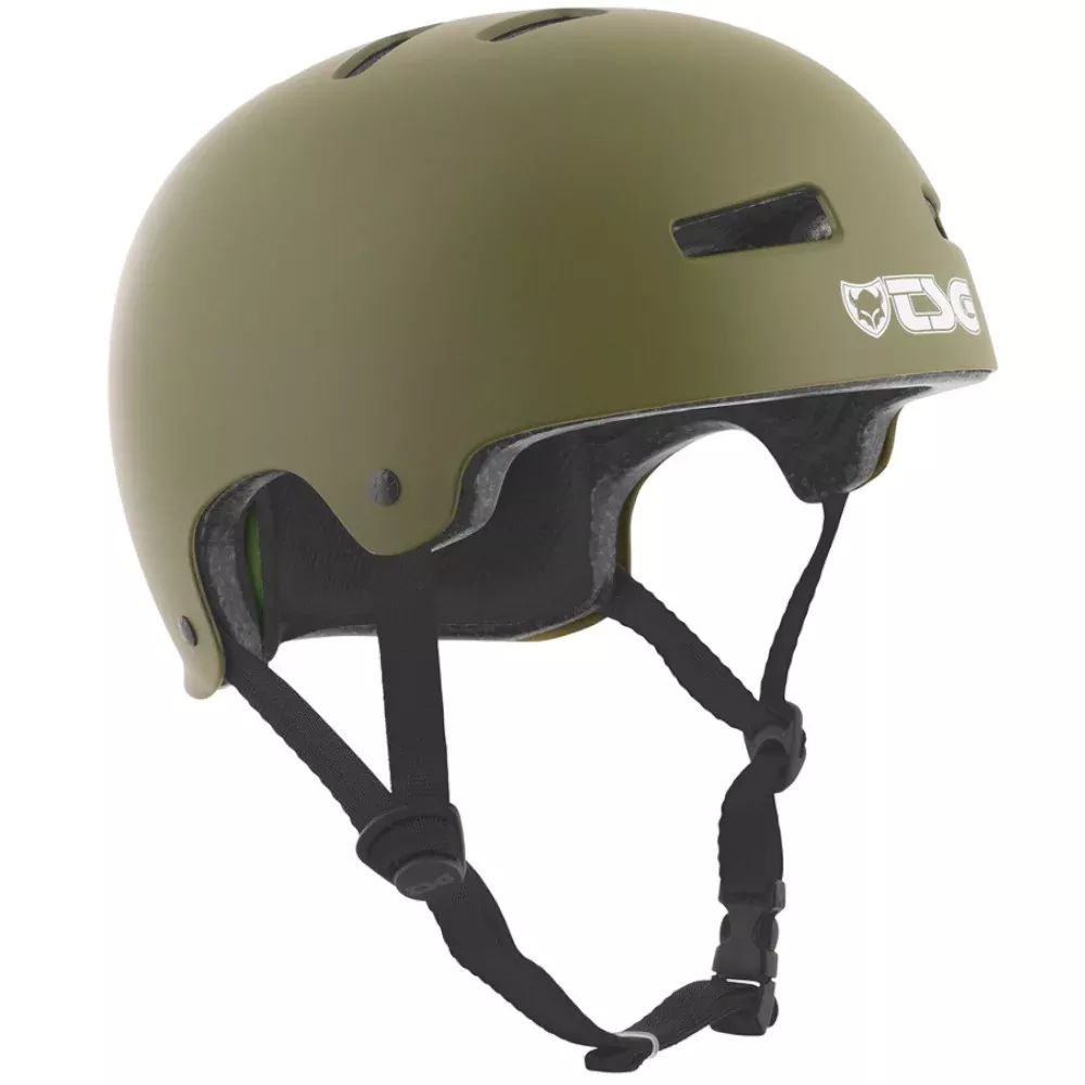 TSG Evolution Solid Color Satin Olive (CERTIFIED) - Helmet