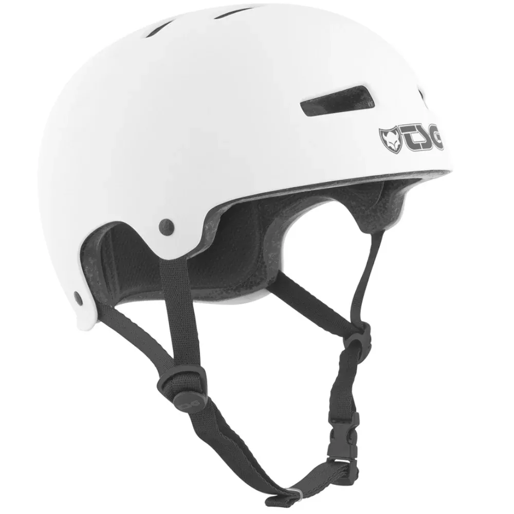 TSG Evolution Solid Color Satin White (CERTIFIED) - Helmet